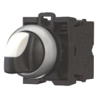 EATON INDUSTRIES - Interruttore commutazione RMQ-Titan, maniglia stabile, 3 posizioni, 2 NA, anello frontale colore zTitanz, M22-WRK3/K20 SEL. A leva completo 2NA. 216520