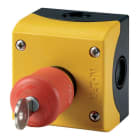 EATON INDUSTRIES - Alloggiamento, Pulsanti di arresto di emergenza controllati, A fungo, 38 mm, Non illuminato, sblocco a chiave, 1 NC, 1 NA, collegamento a bull M22 PVS KC11 IY PULS EM CHIAVE.