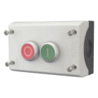 EATON INDUSTRIES - Alloggiamento Attuatore Pulsante Custodia Instabile 2 NC 2 NA Collegamento a Bullone Numero di Posizioni 2 Grigio con Iscrizione Ghiera Fron M22-I2-M1 Elem Completo in Custodia