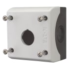 EATON INDUSTRIES - Custodia per montaggio sporgente M22-I1, 1 posizione foro nero/grigio.