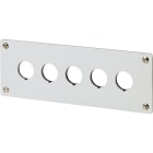 EATON INDUSTRIES - Piastra incasso 5 posizioni montaggio M22-E5 5 fori alluminio.