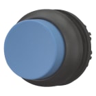 EATON INDUSTRIES - Pulsante RMQ Titan sporgente impulso azzurro senza scritta anello frontale colore nero M22S DH B puls sporgente impulso blu.