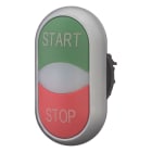EATON INDUSTRIES - M22 doppio pulsante con indicatore luminoso verde START/bianco/rosso STOP.