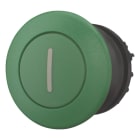 EATON INDUSTRIES - Pulsante fungo RMQ-Titan impulso verde dicitura ghiera frontale nero M22S-DP-G-X1 simb. imp.
