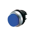 EATON INDUSTRIES - Pulsante luminoso RMQ-Titan sporgente permanente azzurro senza scritta anello frontale colore titanio M22-DRLH-B.