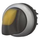 EATON INDUSTRIES - Selettore luminoso RMQ-Titan con maniglia ad impulso 3 posizioni giallo ghiera frontale colore titanio M22-WLK3-Y SEL LEVA 3 POS IMP GIA