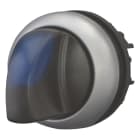 EATON INDUSTRIES - Selettore luminoso RMQ-Titan con maniglia ad impulso 3 posizioni azzurro ghiera frontale colore titanio M22-WLK3-B Sel. Leva 3 pos. Imp. Blu
