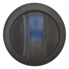 EATON INDUSTRIES - Sel. Luminoso M22S-WLK3-B, Leva 3 Pos. Impulso Azzurro, Ghiera Nera.