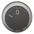 EATON INDUSTRIES - Interruttore commutazione RMQ-Titan, testina rotante, impulso, 2 posizioni, dicitura, anello frontale titanio, M22-W selettore manopola 2 posizioni impulso.