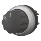 EATON INDUSTRIES - Interruttore di commutazione RMQ Titan con testina rotante permanente 2 posizioni dicitura anello frontale colore titanio II I.