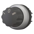 EATON INDUSTRIES - Interruttore commutazione RMQ-Titan, testina rotante, 3 posizioni, iscrizione, Anello frontale colore zTitanz, M22-W3 SEL, MANOPOLA 3 POS. IMP.