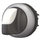 EATON INDUSTRIES - Interruttore commutazione RMQ-Titan, maniglia permanente, 2 posizioni, Anello frontale titanio M22-WRK SEL. LEVA 2 POS. PERM. 60GR.