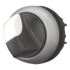 EATON INDUSTRIES - Interruttore commutazione RMQ-Titan, maniglia permanente, 2 posizioni (a V), Ghiera frontale titanio M22-WKV SEL. LEVA 2 POS. PERM. 60GR