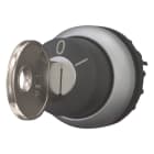 EATON INDUSTRIES - Attuatore con sblocco a chiave, ritentivo, 2 posizioni, estraibilità della chiave: 0, I, ghiera frontale in titanio M22-WRS SEL. CH. 2 POS.PIATTOMS1 PERM.