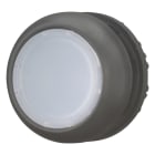 EATON INDUSTRIES - Pulsante luminoso RMQ-Titan, annegato impulso bianco, senza scritta, anello frontale nero. M22S-DL-W filo ghiera.