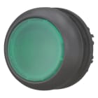 EATON INDUSTRIES - Pulsante luminoso RMQ-Titan, annegato impulso verde, senza scritta, anello frontale nero, M22S-DL-G filo ghiera.