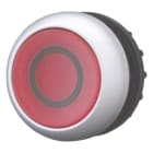 EATON INDUSTRIES - Pulsante luminoso piatto rosso ad impulso M22-DL-R-X0.