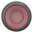 EATON INDUSTRIES - Pulsante luminoso RMQ-Titan, annegato ad impulso rosso con dicitura Anello frontale colore nero M22S-DL-R-X0 piatto imp rosso o.