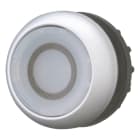 EATON INDUSTRIES - Pulsante luminoso RMQ-Titan, annegato ad impulso, bianco, inciso con 0, Ghiera frontale colore titanio M22-DL-W-X0 PULS. LUM. PIATTO, IMP.,BIAN.