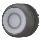 EATON INDUSTRIES - Pulsante luminoso RMQ-Titan, annegato ad impulso, bianco, inciso con 0, Ghiera frontale colore nero M22S-DL-W-X0 PIATTO IMP BIANCO.