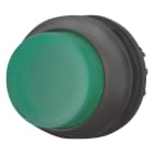 EATON INDUSTRIES - Pulsante luminoso RMQ-Titan verde sporgente instabile senza scritta anello frontale nero M22S-DLH-G.