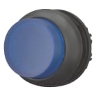 EATON INDUSTRIES - Pulsante luminoso RMQ Titan sporgente instabile azzurro senza scritta anello frontale colore nero M22S DLH B puls luminoso imp blu