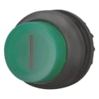 EATON INDUSTRIES - Pulsante luminoso RMQ-Titan, sporgente ad impulso verde con dicitura anello frontale colore nero M22S-DLH-G-X1 puls lum sporgente.