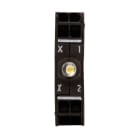 EATON INDUSTRIES - Elemento luminoso LED azzurro montaggio frontale 85-264VAC connessione a molla M22-CLED230-B FRONT. C.