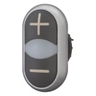 EATON INDUSTRIES - M22 doppio pulsante con indicatore luminoso, nero/bianco - per installazioni industriali.