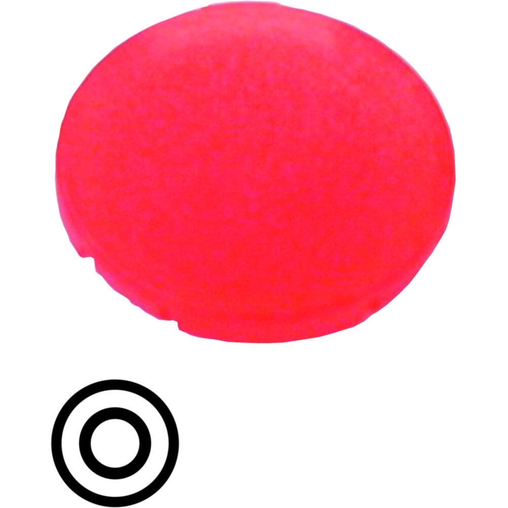 EATON INDUSTRIES - Lente per pulsante rosso piatto M22-XDL-R-X0 CAL PULS LUM SI.