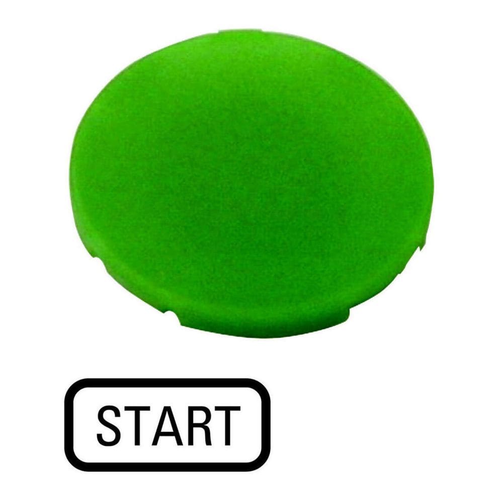 EATON INDUSTRIES - Capsula verde piatta START M22-XD-G-GB1 CAL PULS OPACO PIATT TEST.