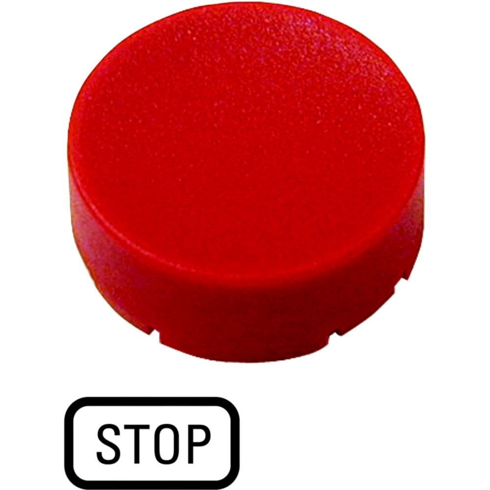 EATON INDUSTRIES - Capsula rossa in rilievo M22-XDH-R-GB0 CAL PULS OPAC SPOR ROSSO STOP.