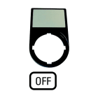 EATON INDUSTRIES - Supporto etichetta portaetichette OFF M22S-ST-GB5 compl. 30x50mm N.