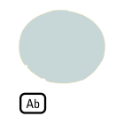 EATON INDUSTRIES - Lente per pulsante piatta bianca AB M22-XDL-W-D4 CAL PULS LUM.