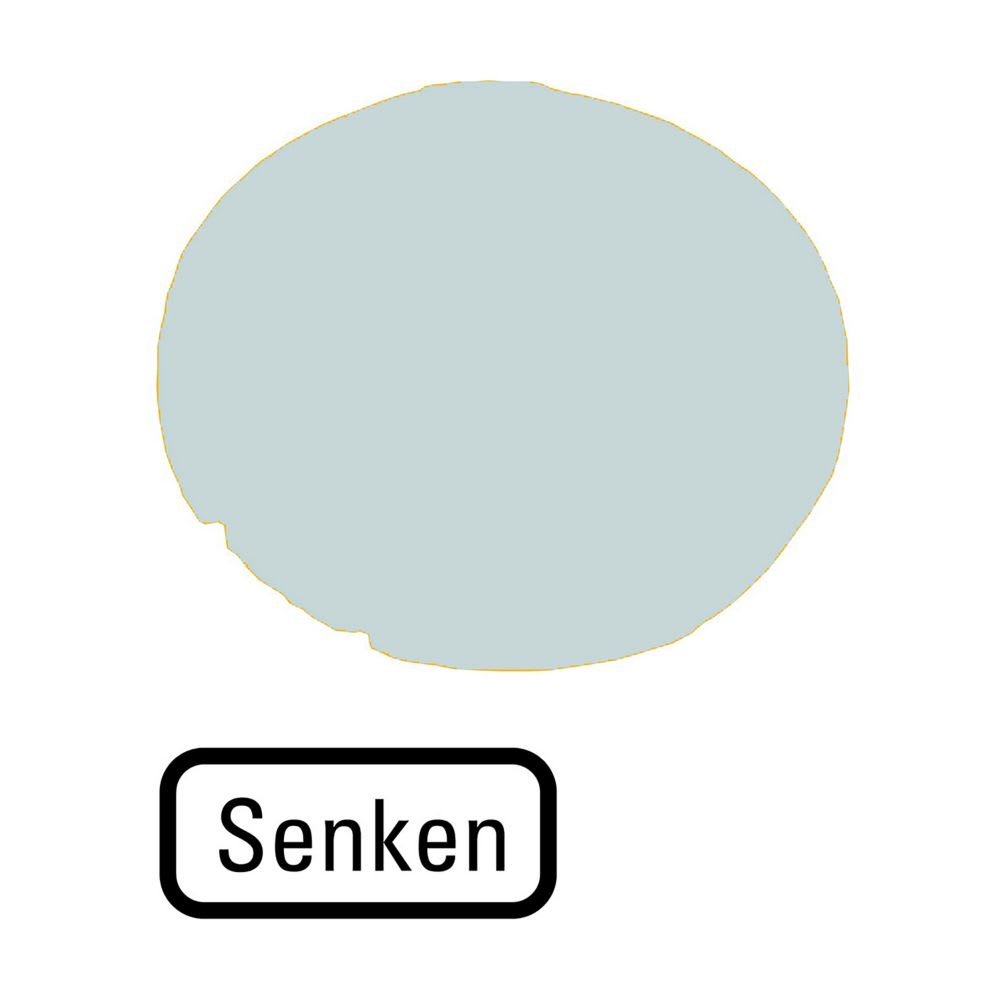 EATON INDUSTRIES - Lente per pulsante, piatta bianca, DECREASE M22-XDL-W-D18 CAL PULS LUM PIATT BIAN TE