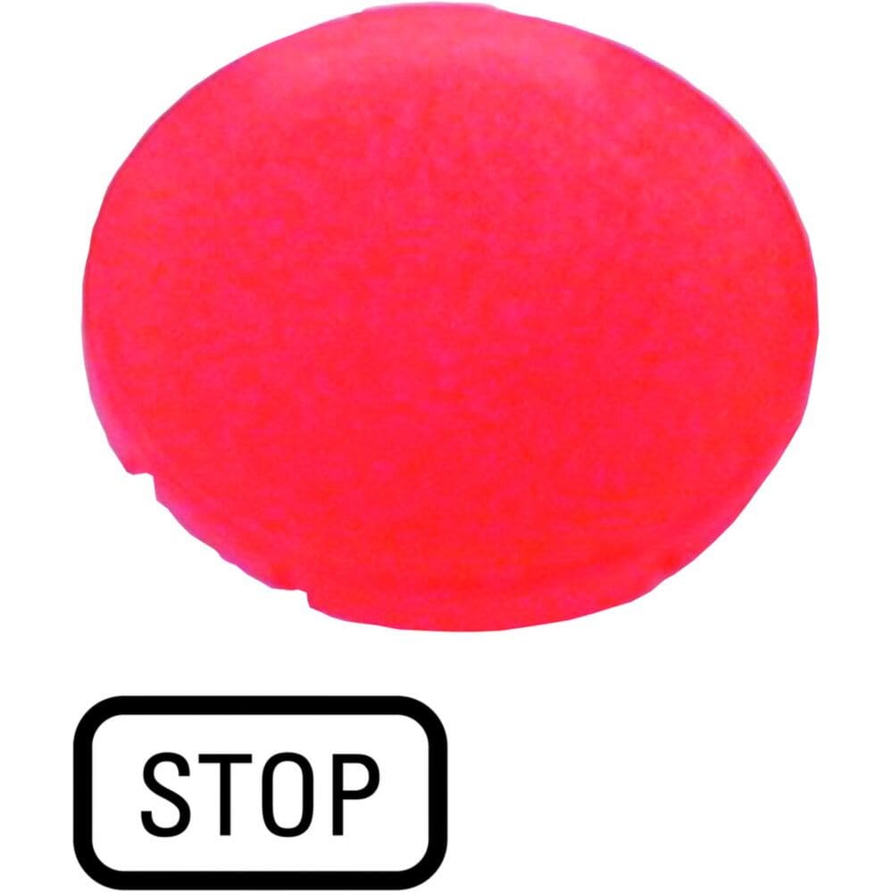 EATON INDUSTRIES - Lente per pulsante, rosso piatto, STOP M22-XDL-R-GB0 CAL PULS LUM PIATT ROSSO T.
