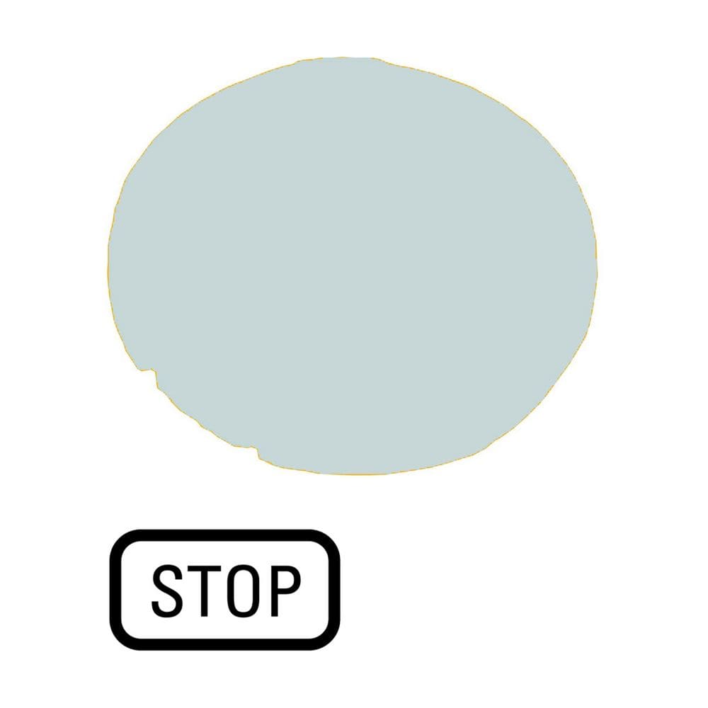 EATON INDUSTRIES - Lente per pulsante, piatta bianca, STOP M22-XDL-W-GB0 CAL PULS LUM PIATT BIANC T.
