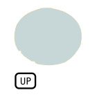 EATON INDUSTRIES - Lente per pulsante piatta bianca UP M22-XDL-W-GB3 CAL PULS LUM.