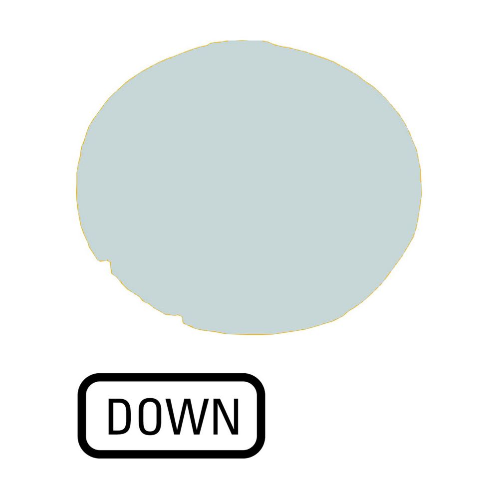 EATON INDUSTRIES - Lente per pulsante, piatta bianca, DOWN M22-XDL-W-GB4 CAL PULS LUM.