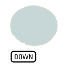 EATON INDUSTRIES - Lente per pulsante, piatta bianca, DOWN M22-XDL-W-GB4 CAL PULS LUM.