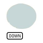 EATON INDUSTRIES - Lente per pulsante, piatta bianca, DOWN M22-XDL-W-GB4 CAL PULS LUM.