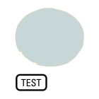 EATON INDUSTRIES - Lente per pulsante piatta bianca TEST M22-XDL-W-GB9 CAL PULS LUM.