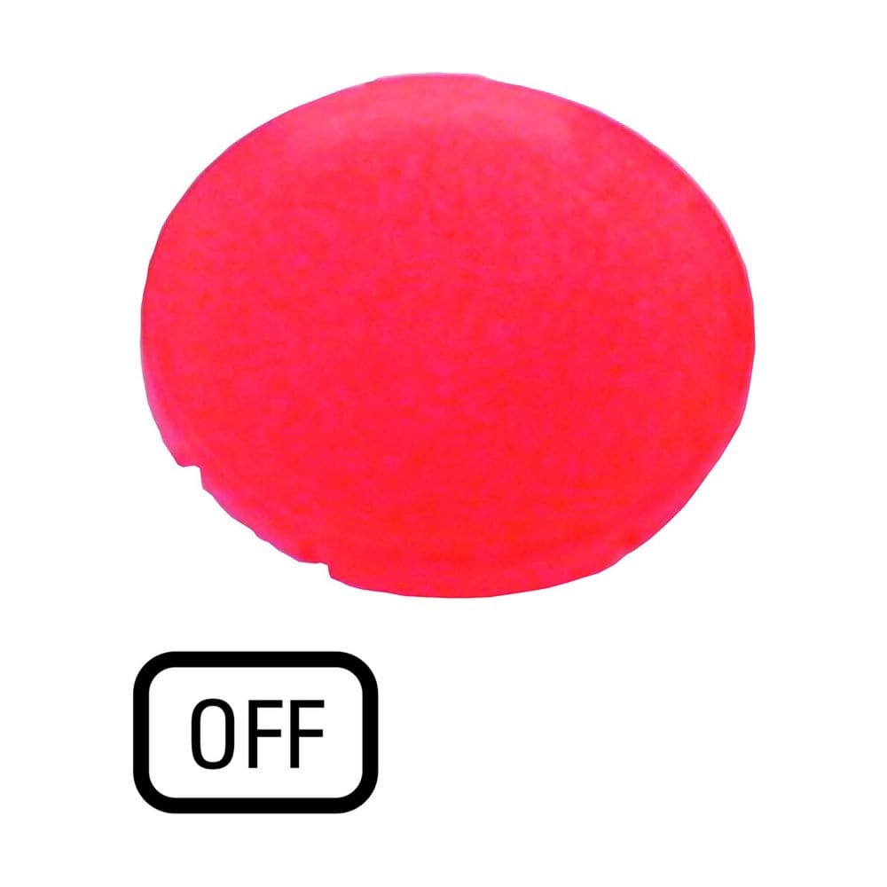 EATON INDUSTRIES - Lente per pulsante rosso piatto OFF M22-XDL-R-GB5 CAL PULS LUM.