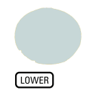 EATON INDUSTRIES - Lente per pulsante piatta bianca lower m22 xdl w gb18 cal lum.