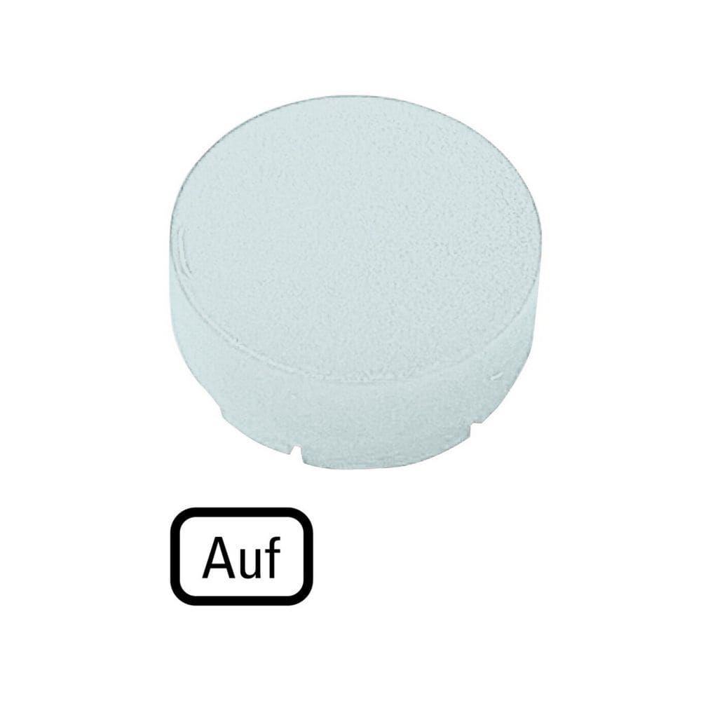 EATON INDUSTRIES - Lente per pulsante, bianco in rilievo, AUF M22-XDLH-W-D3 CAL PULS LUM SPOR BIAN TES.