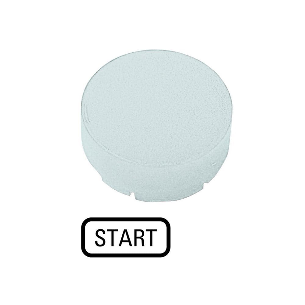 EATON INDUSTRIES - Lente per pulsante, bianco in rilievo, START M22-XDLH-W-GB1 CAL PULS LUM SPOR BIANC T.