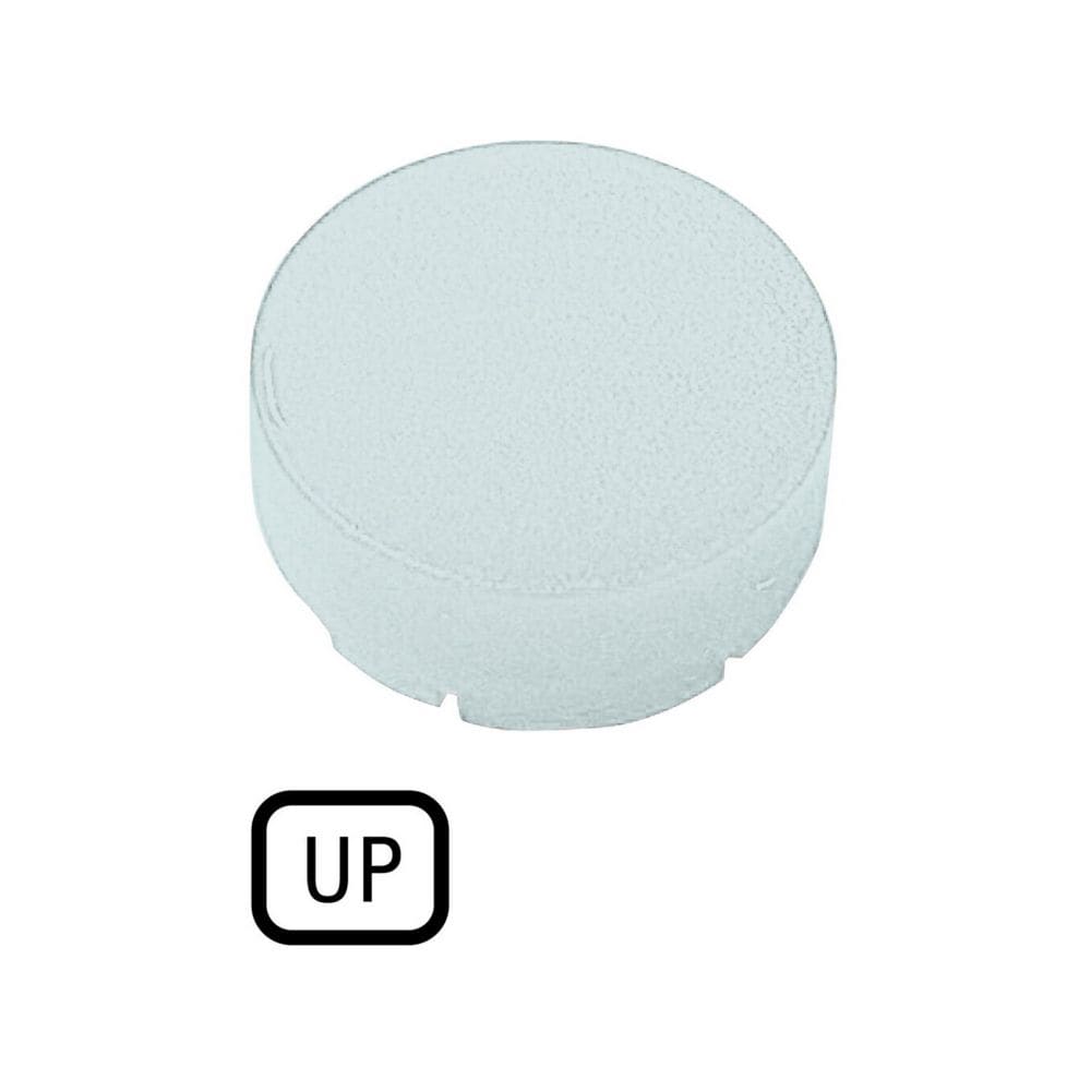 EATON INDUSTRIES - Lente per pulsante, bianco in rilievo, UP M22-XDLH-W-GB3 CAL PULS LUM SPOR BIANC T.