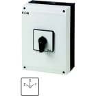 EATON INDUSTRIES - Commutatore T5 100A in custodia 4 Unità costruttiva/e Contatti 8 60° permanente con posizione 0 2-0-1 numero di progettazione 88 T5-4-88/I5.