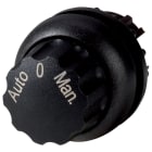 EATON INDUSTRIES - Interruttore commutazione RMQ-Titan, testina rotante, 3 posizioni, dicitura, Anello frontale nero, Auto 0 Man, M22S-WR3-X94 SEL MANOPOLA PERM.