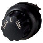 EATON INDUSTRIES - Interruttore commutazione RMQ-Titan, testina rotante, 3 posizioni, dicitura, Anello frontale nero, Auto 0 Man, M22S-WR3-X94 SEL MANOPOLA PERM.